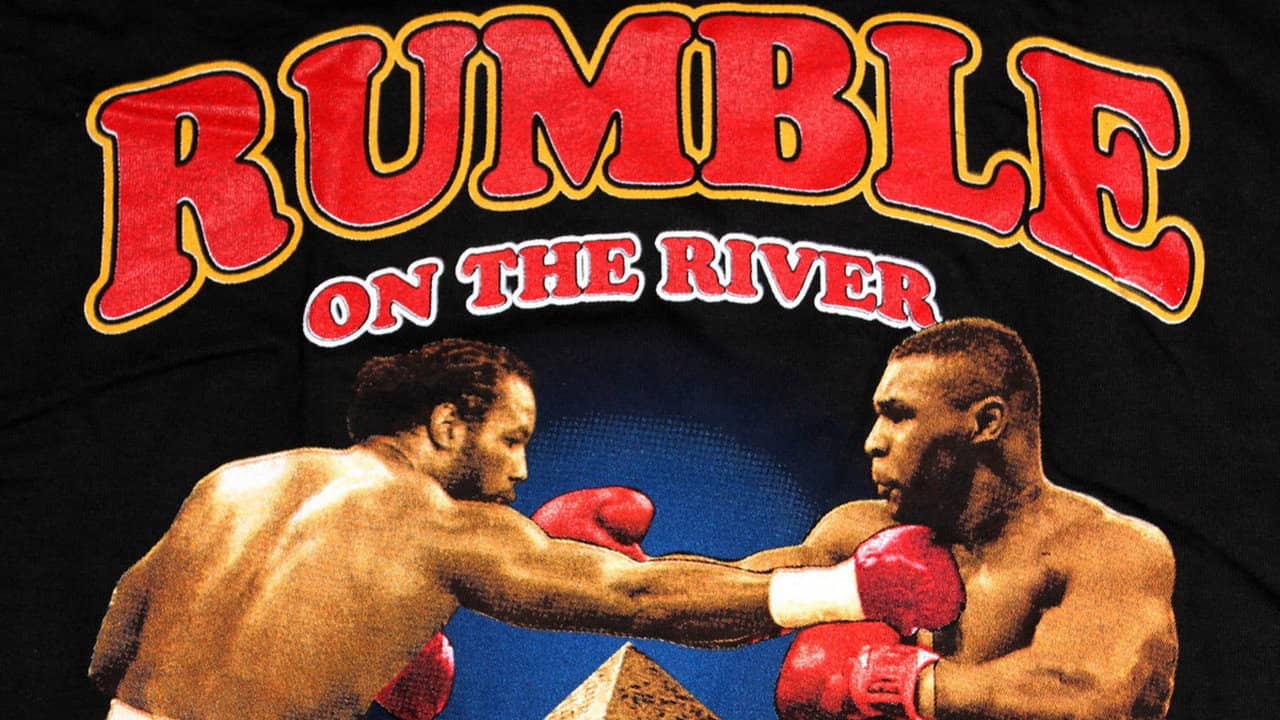 Lennox Lewis vs. Mike Tyson backdrop