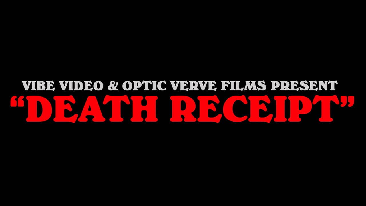 Death Receipt backdrop