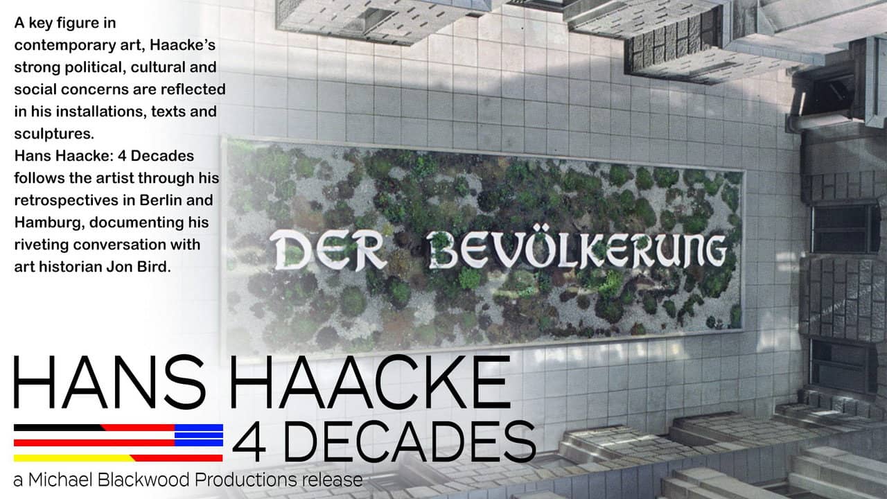 Hans Haacke: 4 Decades backdrop