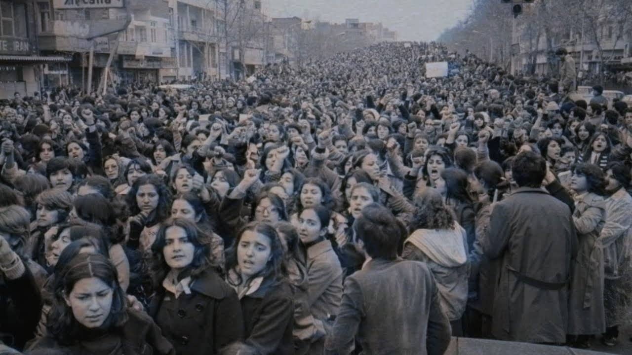 Beyond Borders: Arab Feminists Talk About Their Lives... East and West backdrop