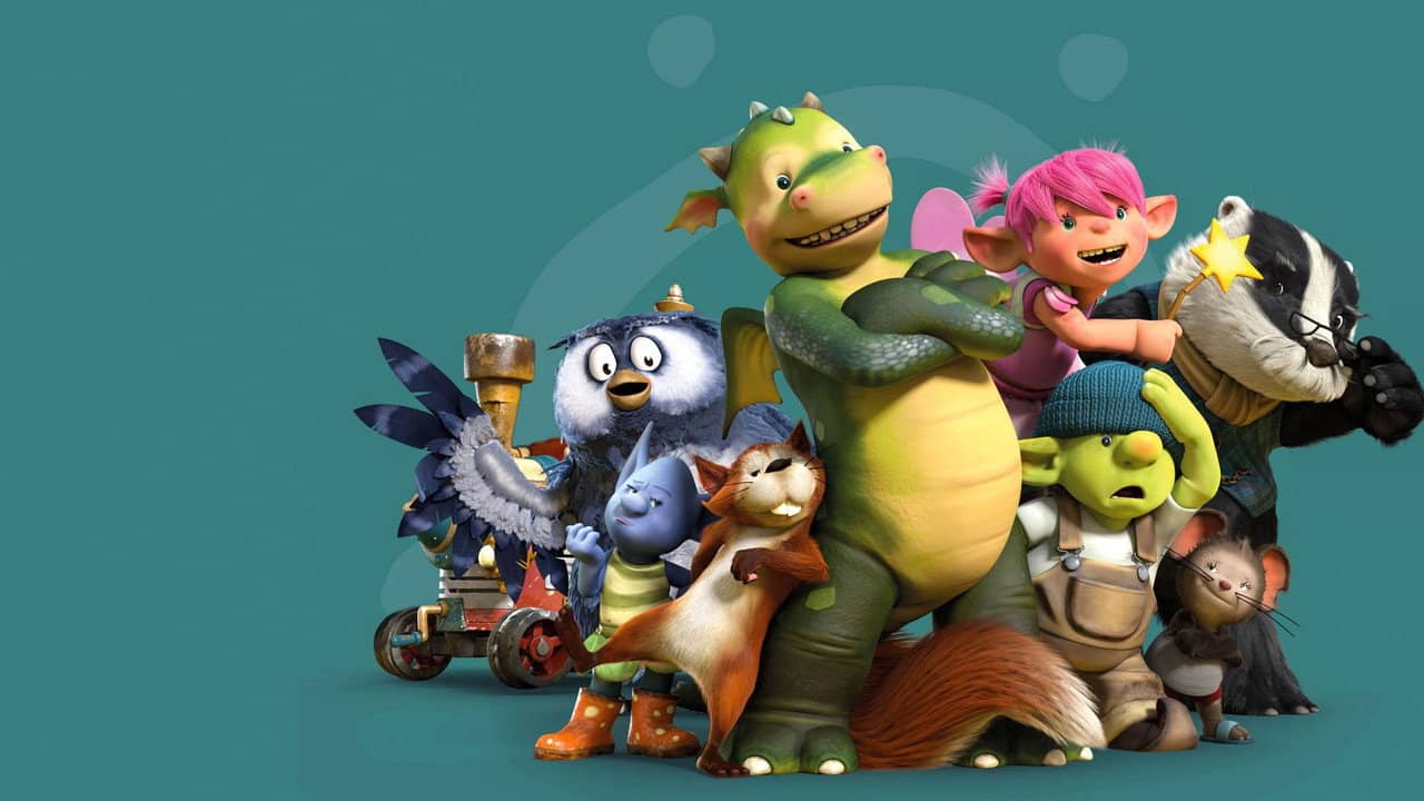 Digby Dragon backdrop
