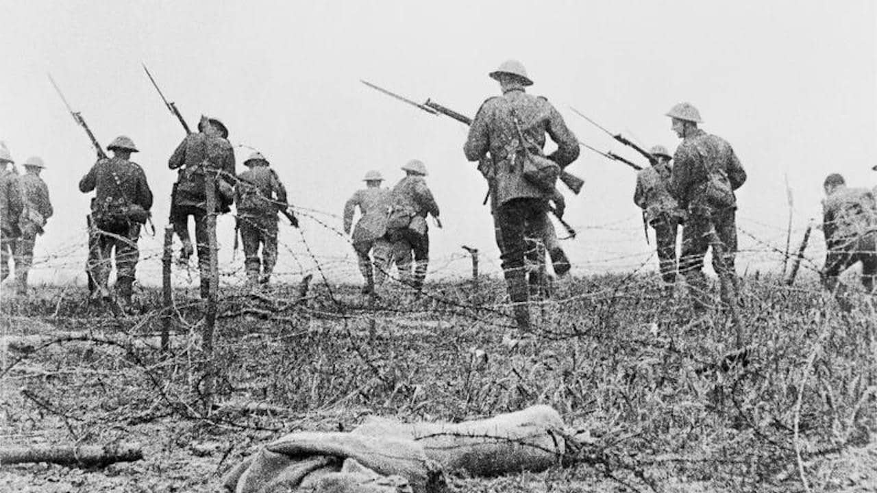 The Battle of the Somme backdrop