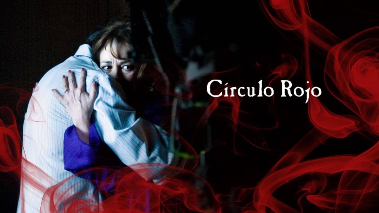Círculo rojo backdrop