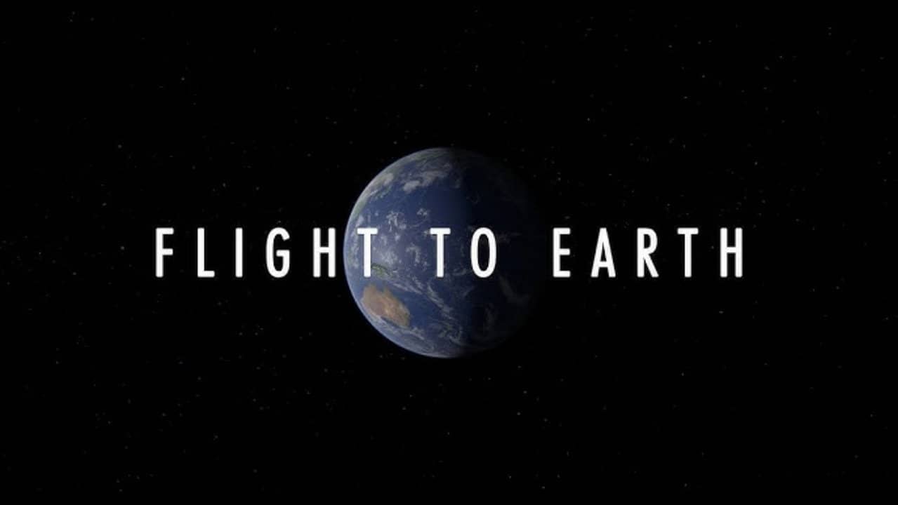 Flight to Earth backdrop