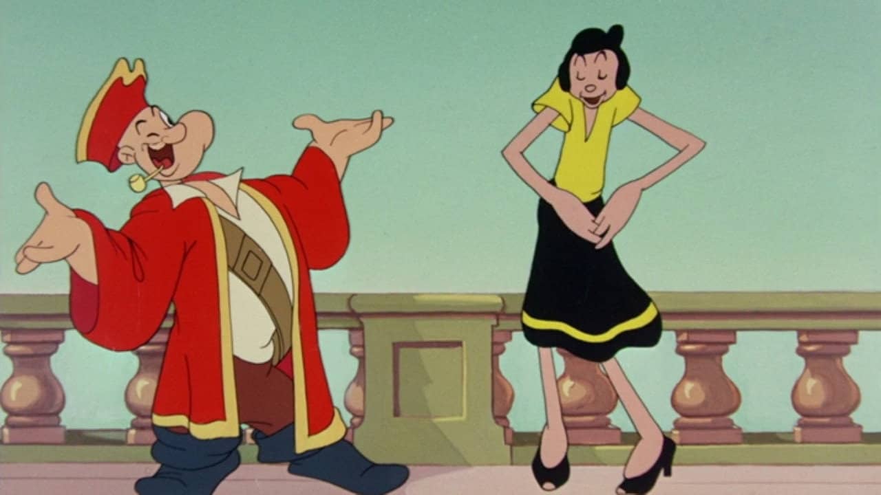 Popeye and the Pirates backdrop