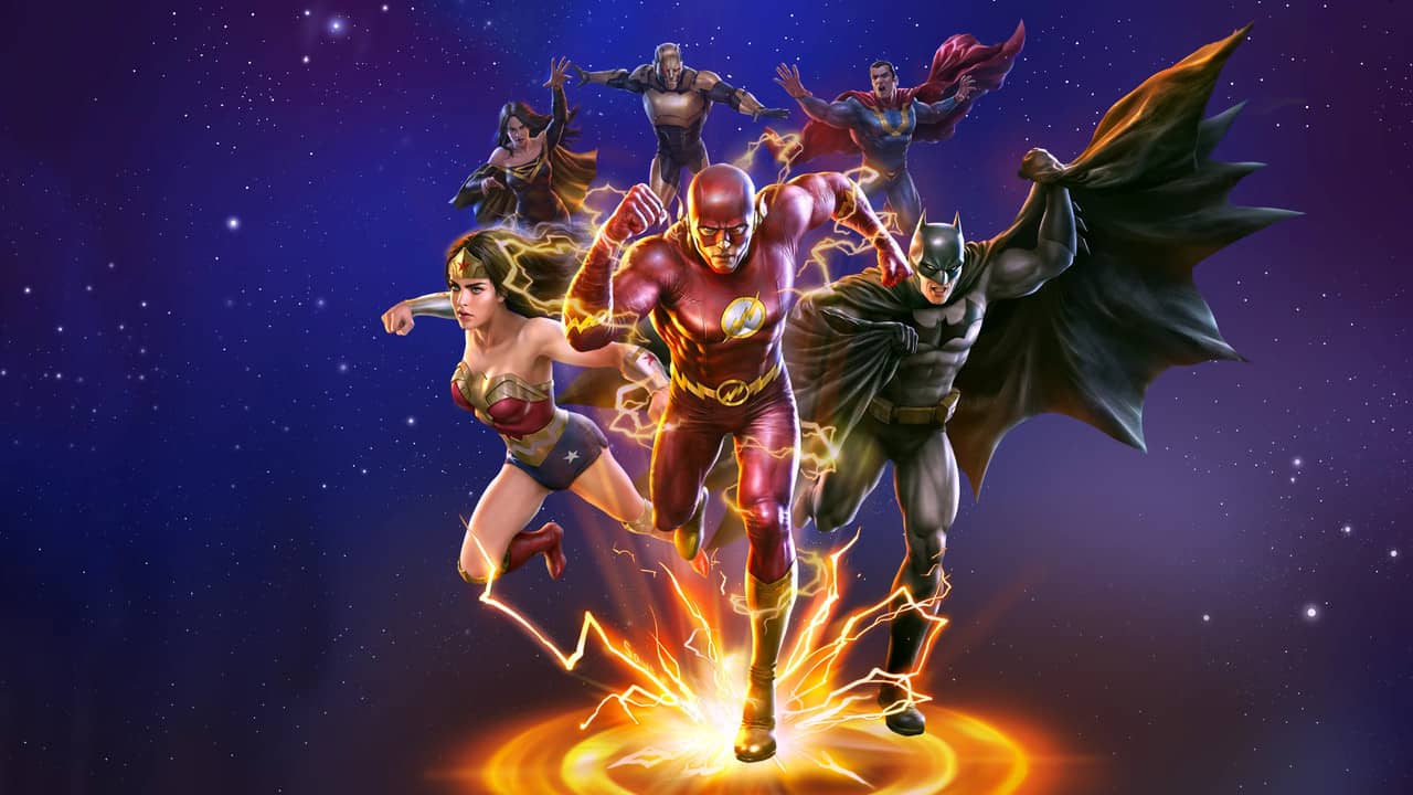 Justice League: Crisis on Infinite Earths Part One backdrop