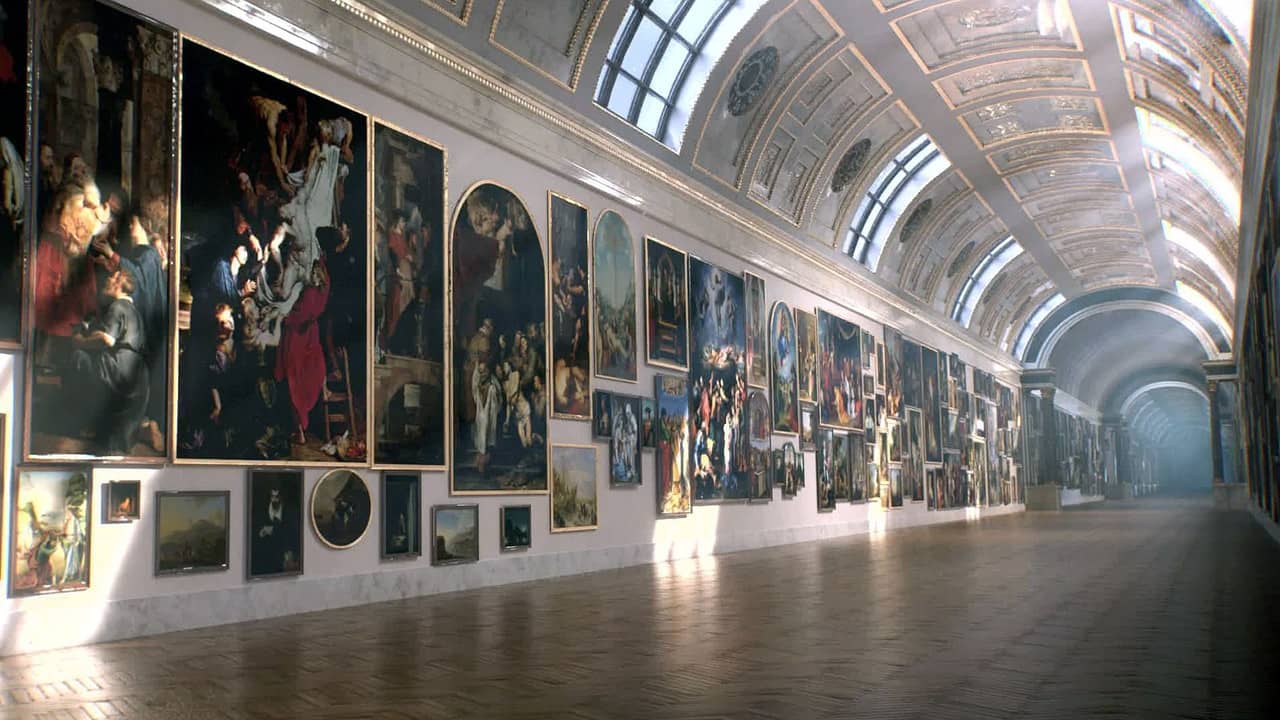 A Tour of the Louvre backdrop