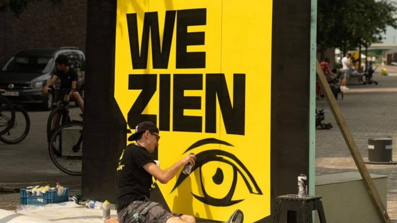 We zien u backdrop