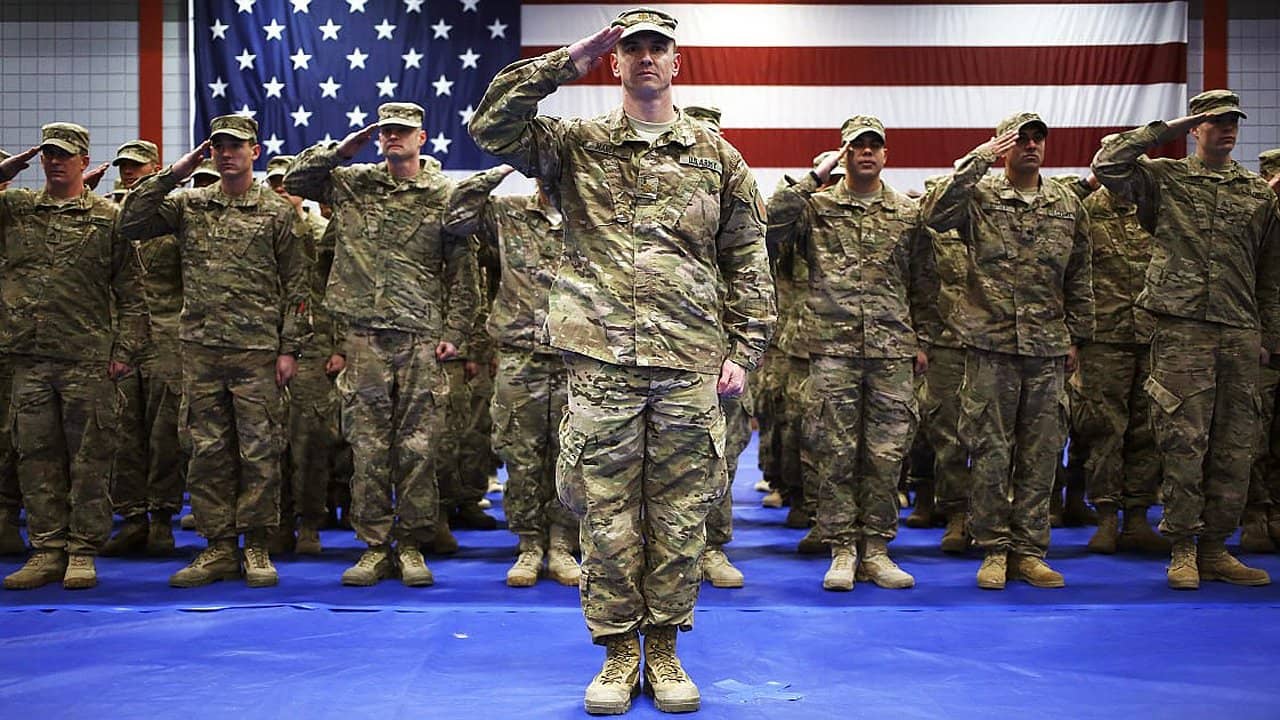 America at War backdrop
