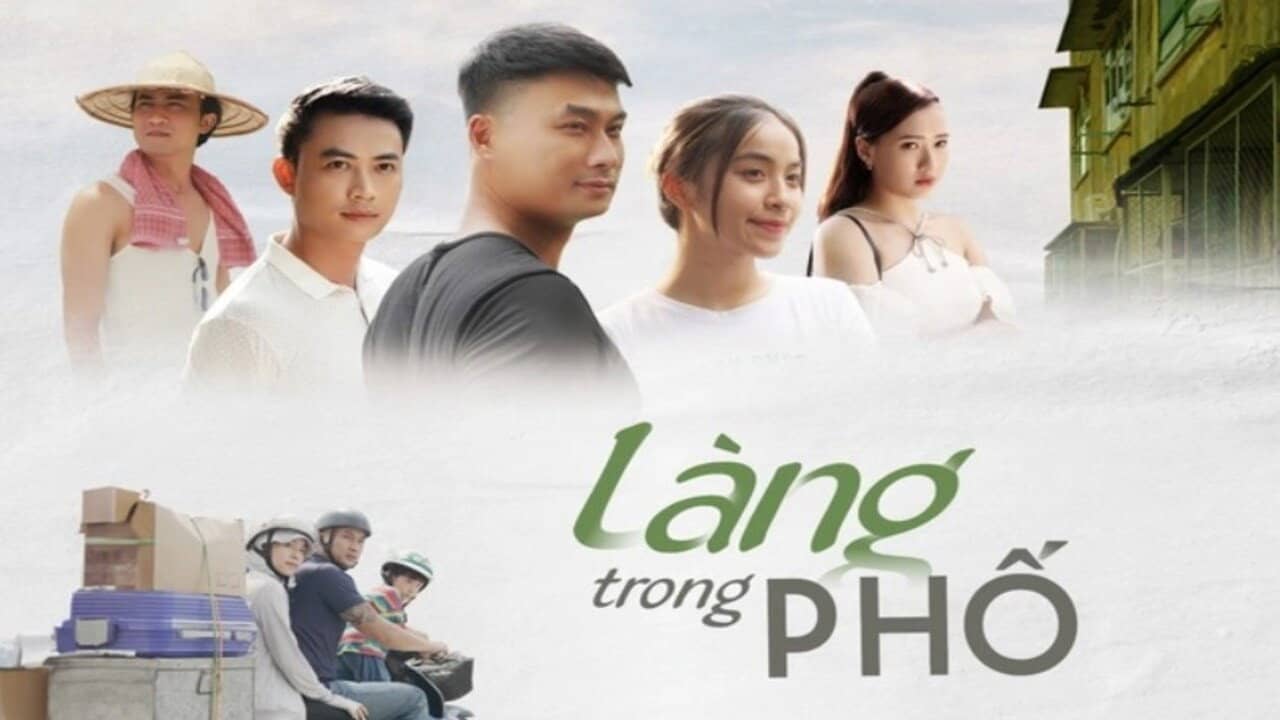 Làng trong phố backdrop