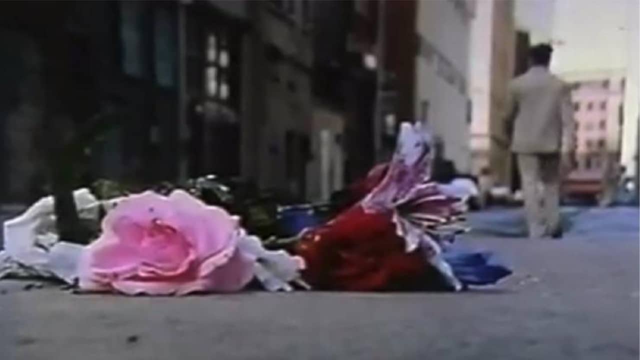 The Man Who Loved Flowers backdrop