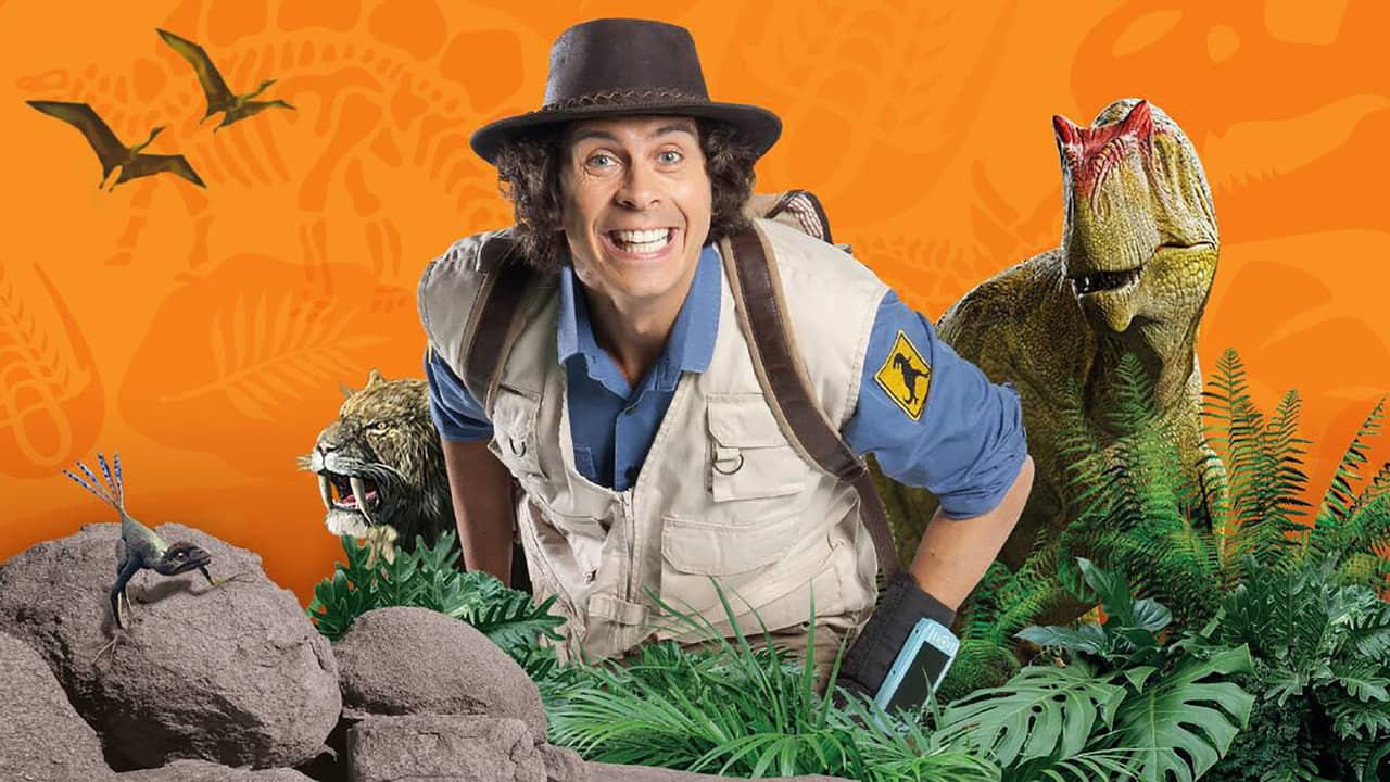 Andy's Prehistoric Adventures backdrop