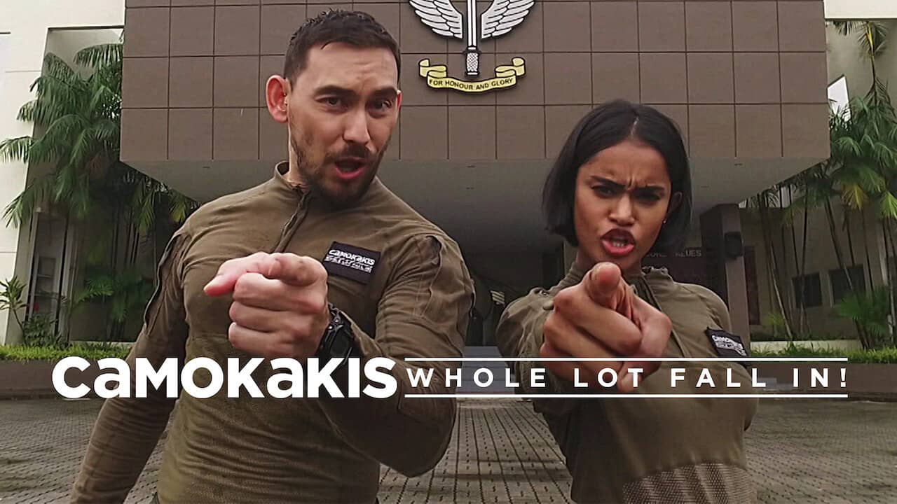 Camokakis: Whole Lot Fall In! backdrop
