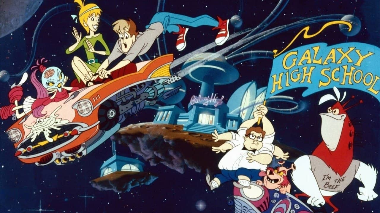 Galaxy High School backdrop