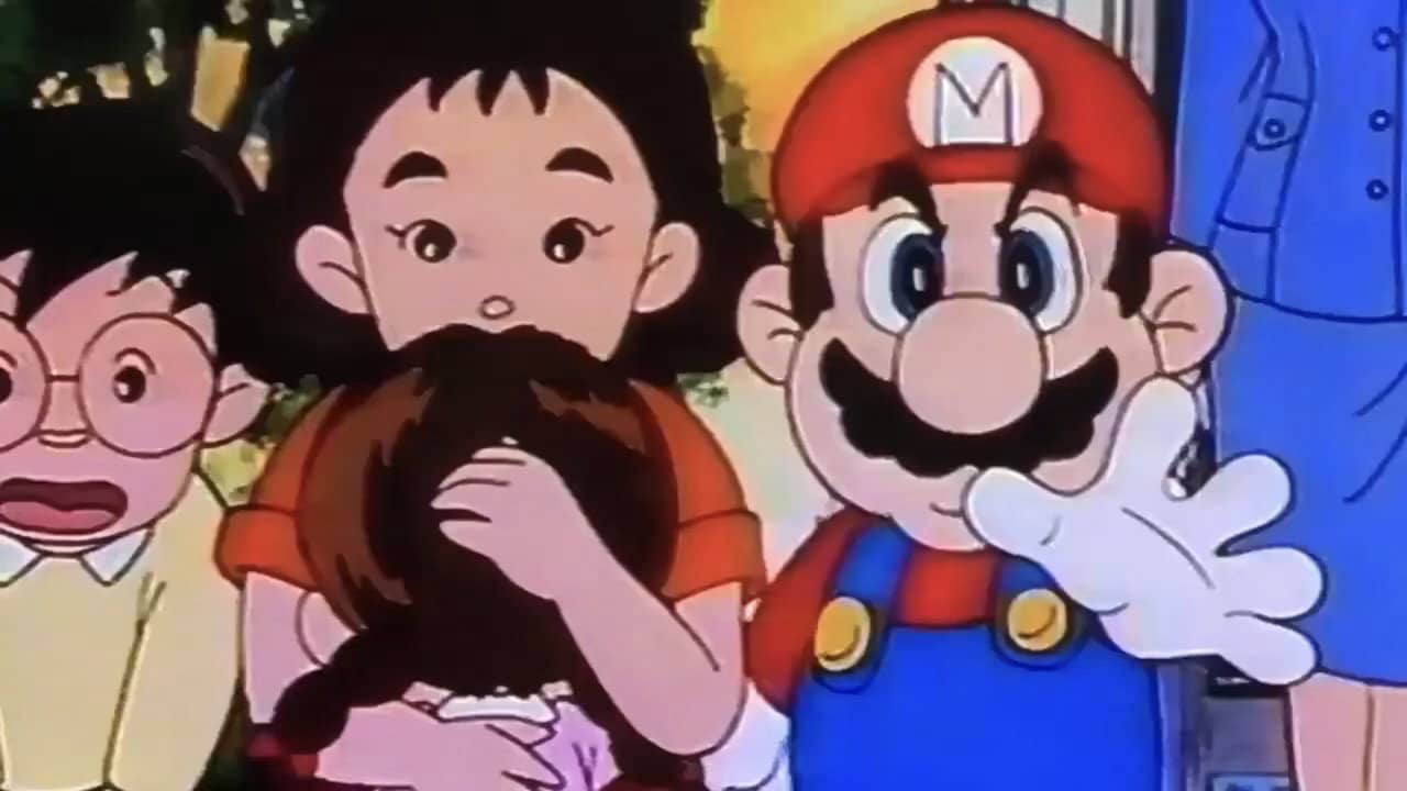 Super Mario Traffic Safety backdrop