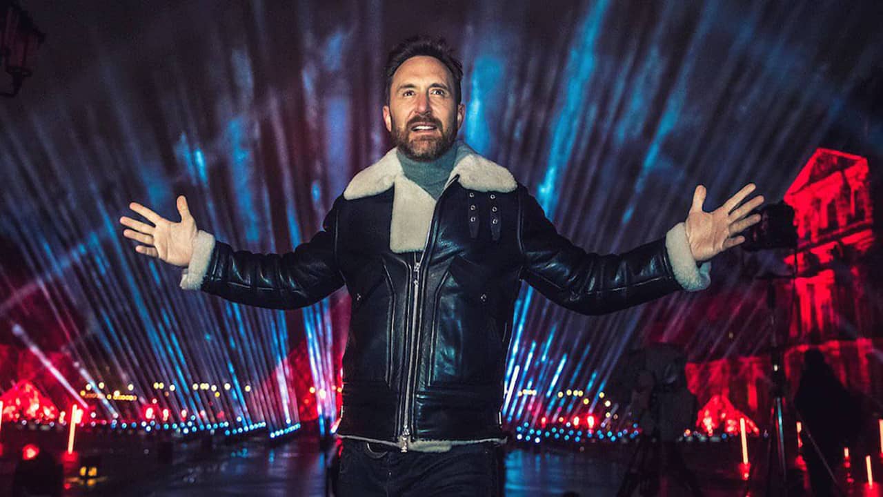David Guetta | United at Home - Fundraising Live from Musée du Louvre, Paris, France backdrop