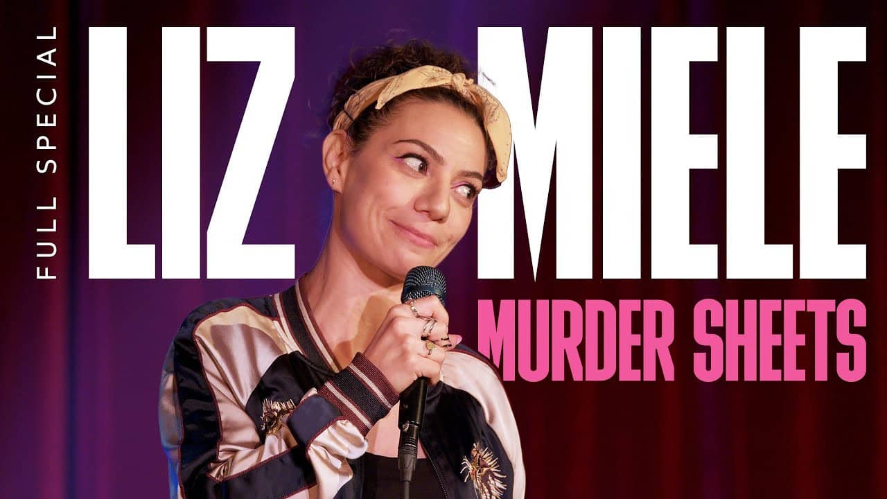 Liz Miele: Murder Sheets backdrop