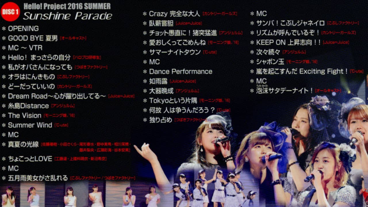 Hello! Project 2016 Summer ~Sunshine Parade~ backdrop