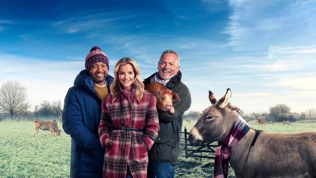 Winter on the Farm backdrop