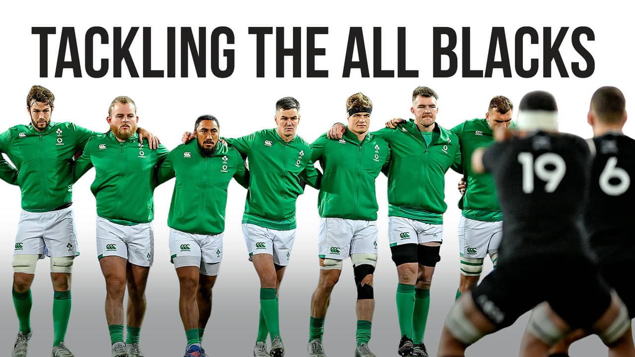 Tackling the All Blacks backdrop