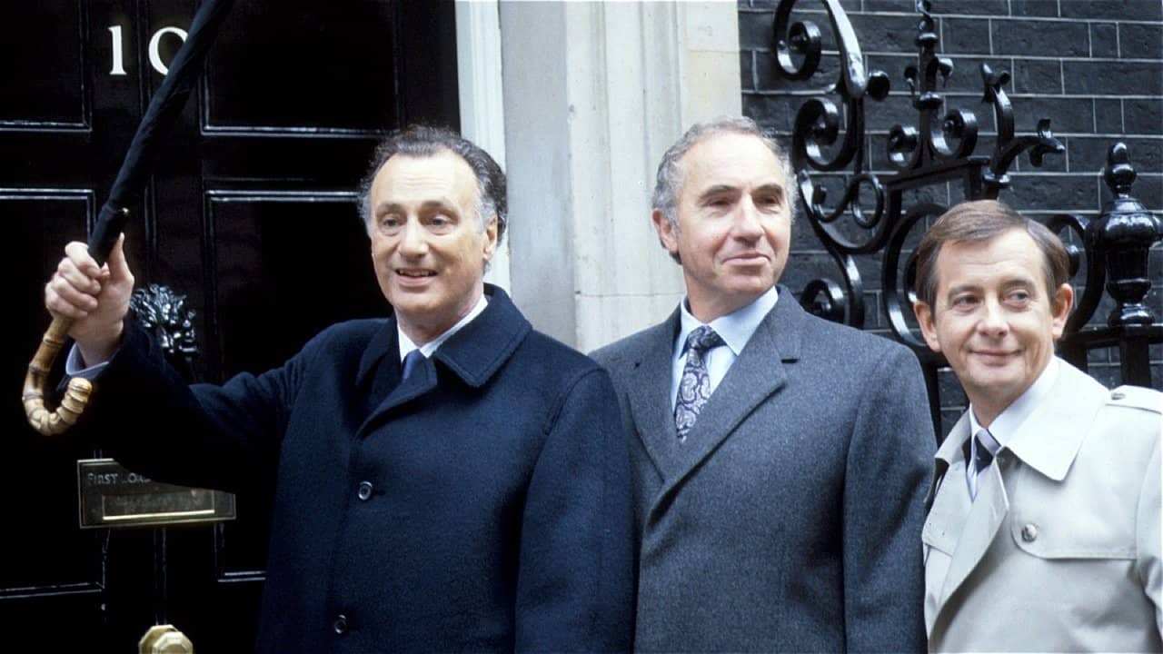 Yes, Prime Minister backdrop