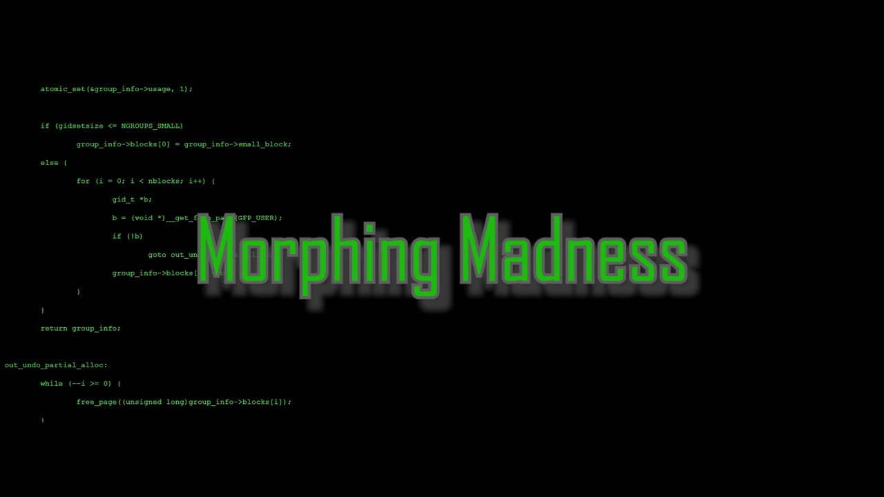 Morphing Madness backdrop