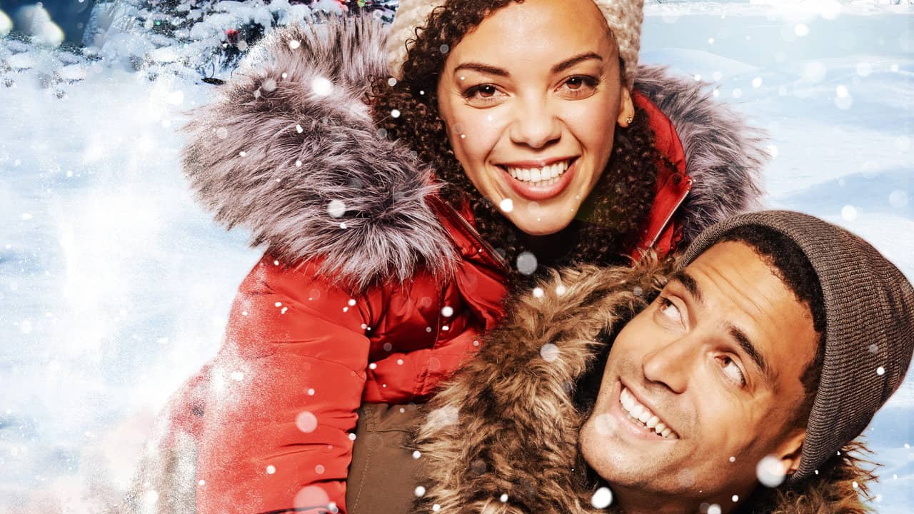 Snowbound for Christmas backdrop
