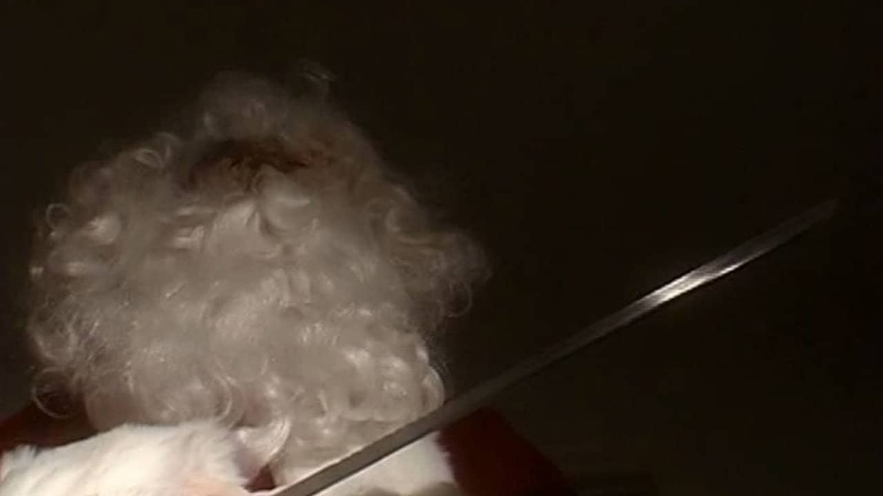 Psycho Santa backdrop