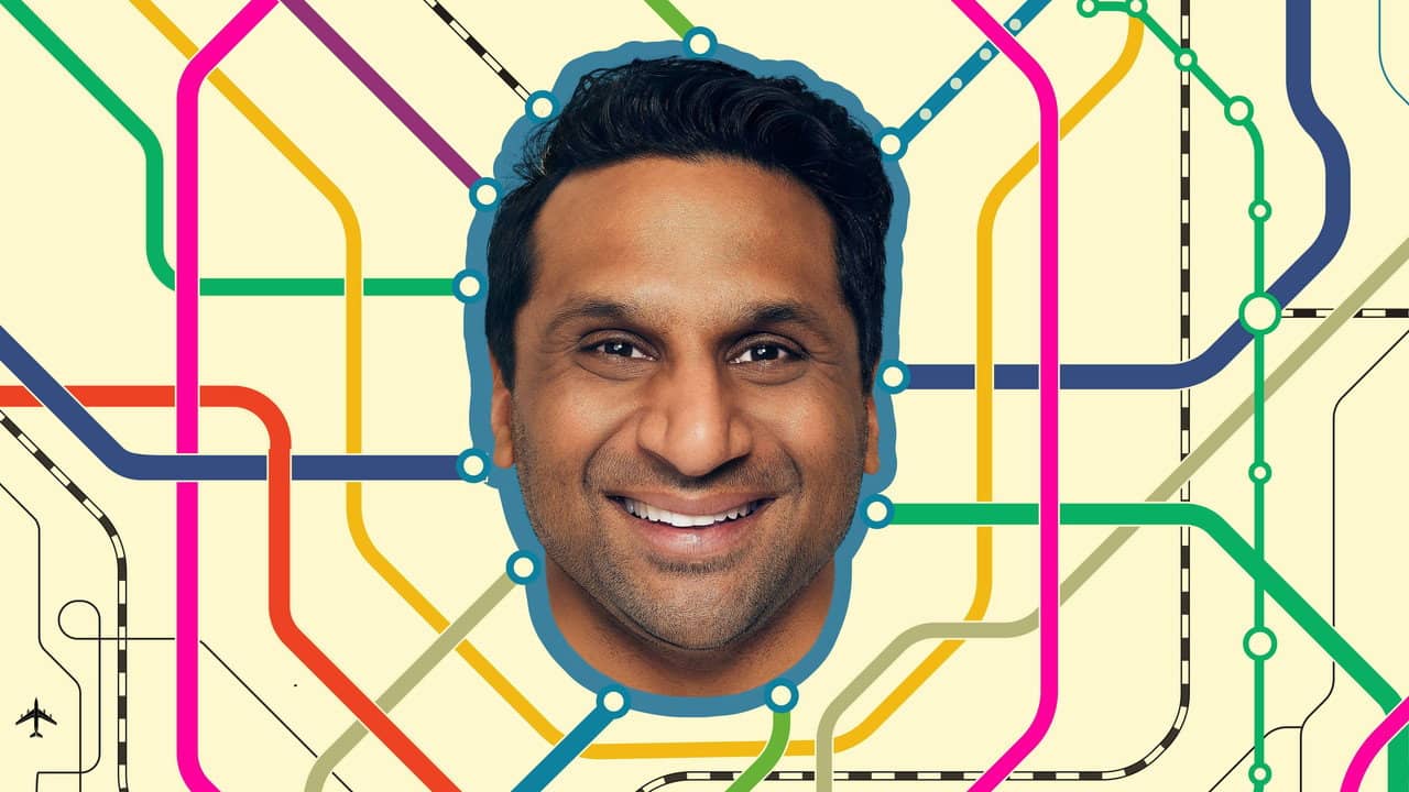 Ravi Patel's Pursuit of Happiness backdrop