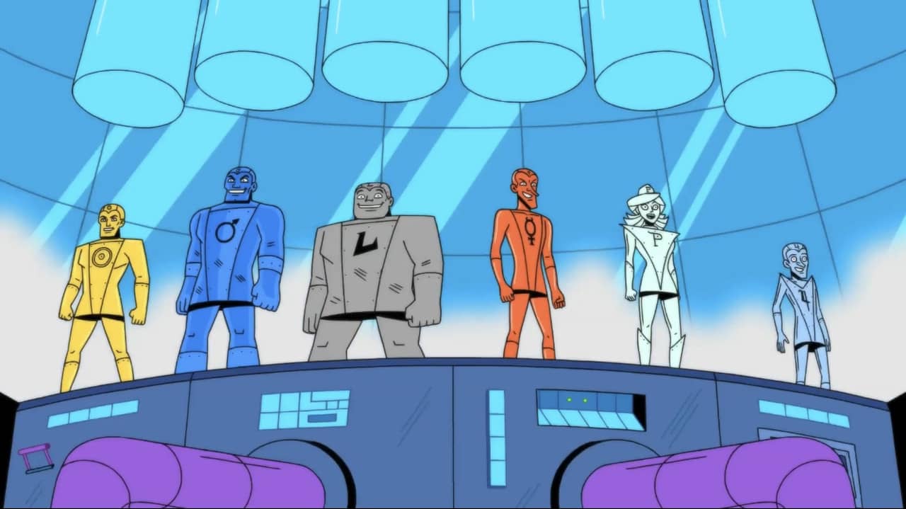 Metal Men backdrop