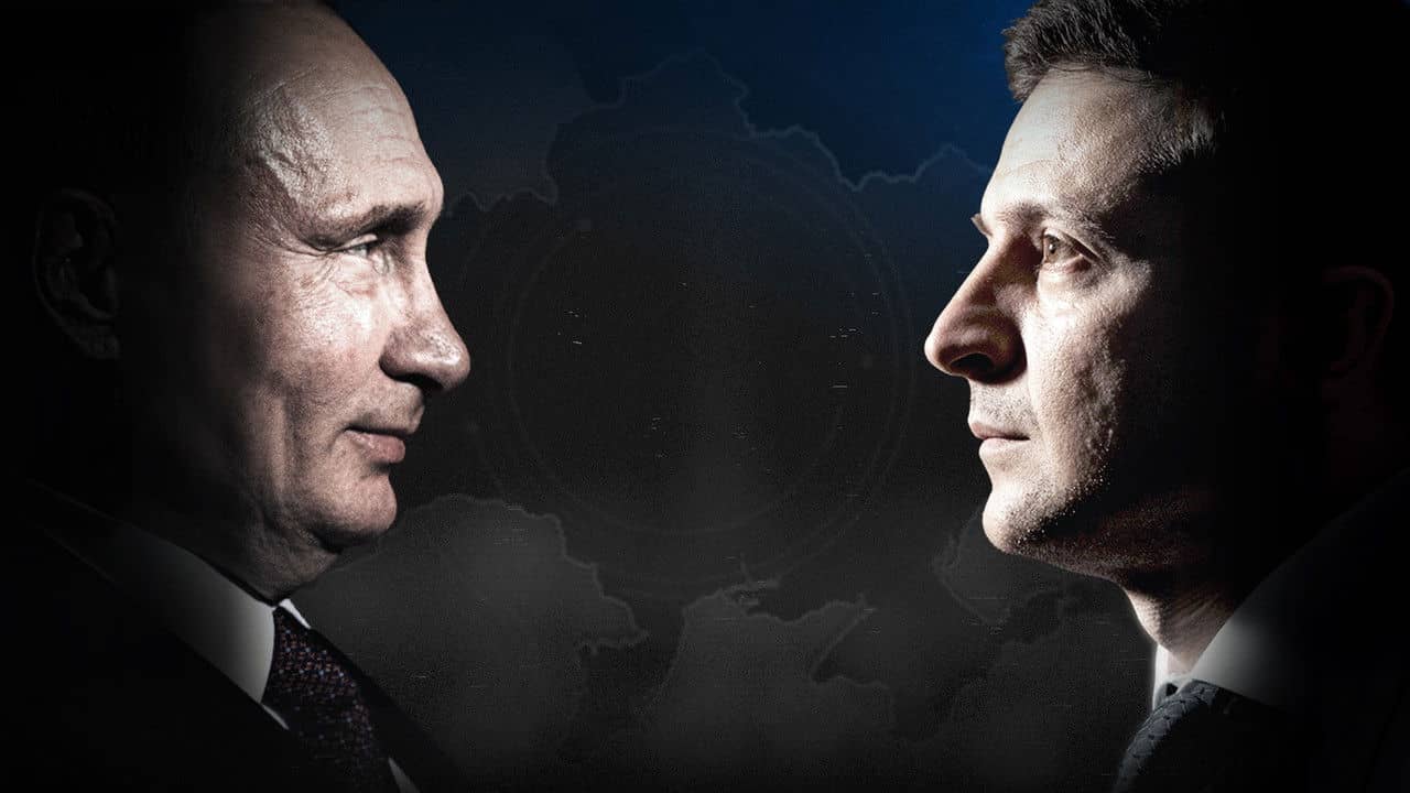 Two Men at War backdrop