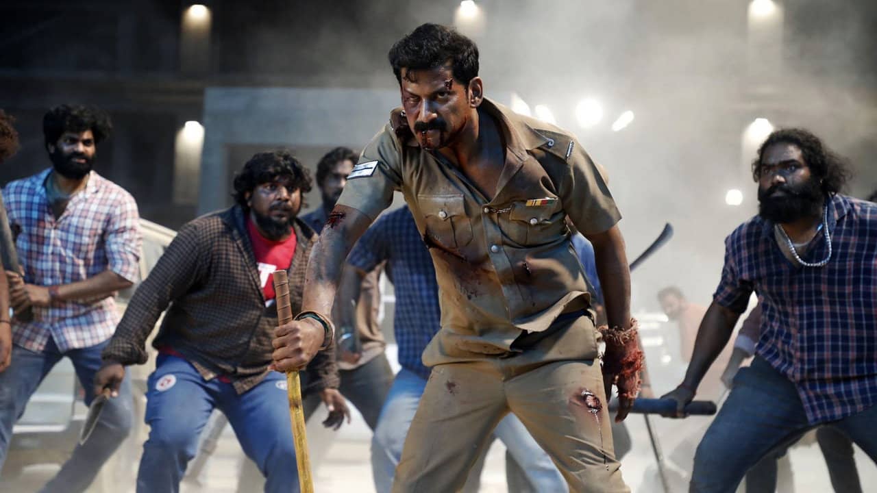 Laththi Charge backdrop