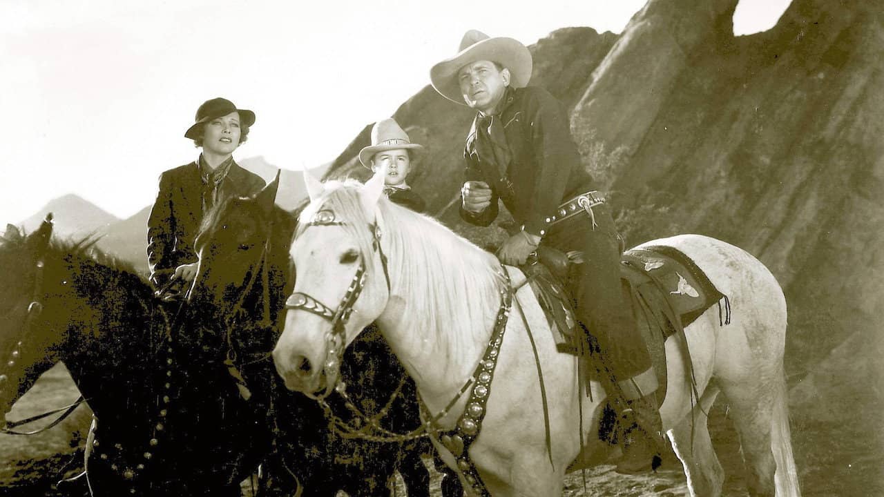 The Cowboy and the Kid backdrop