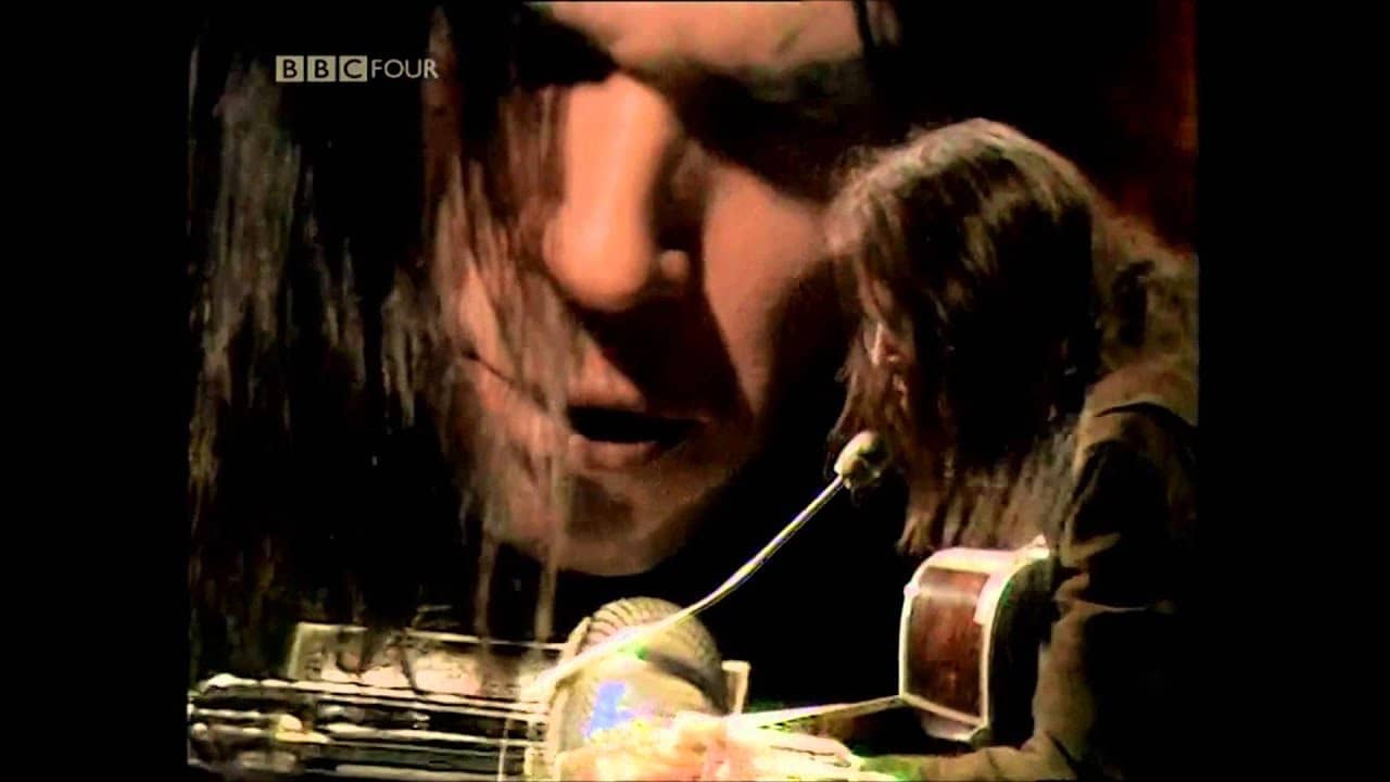 Neil Young In Concert at the BBC backdrop