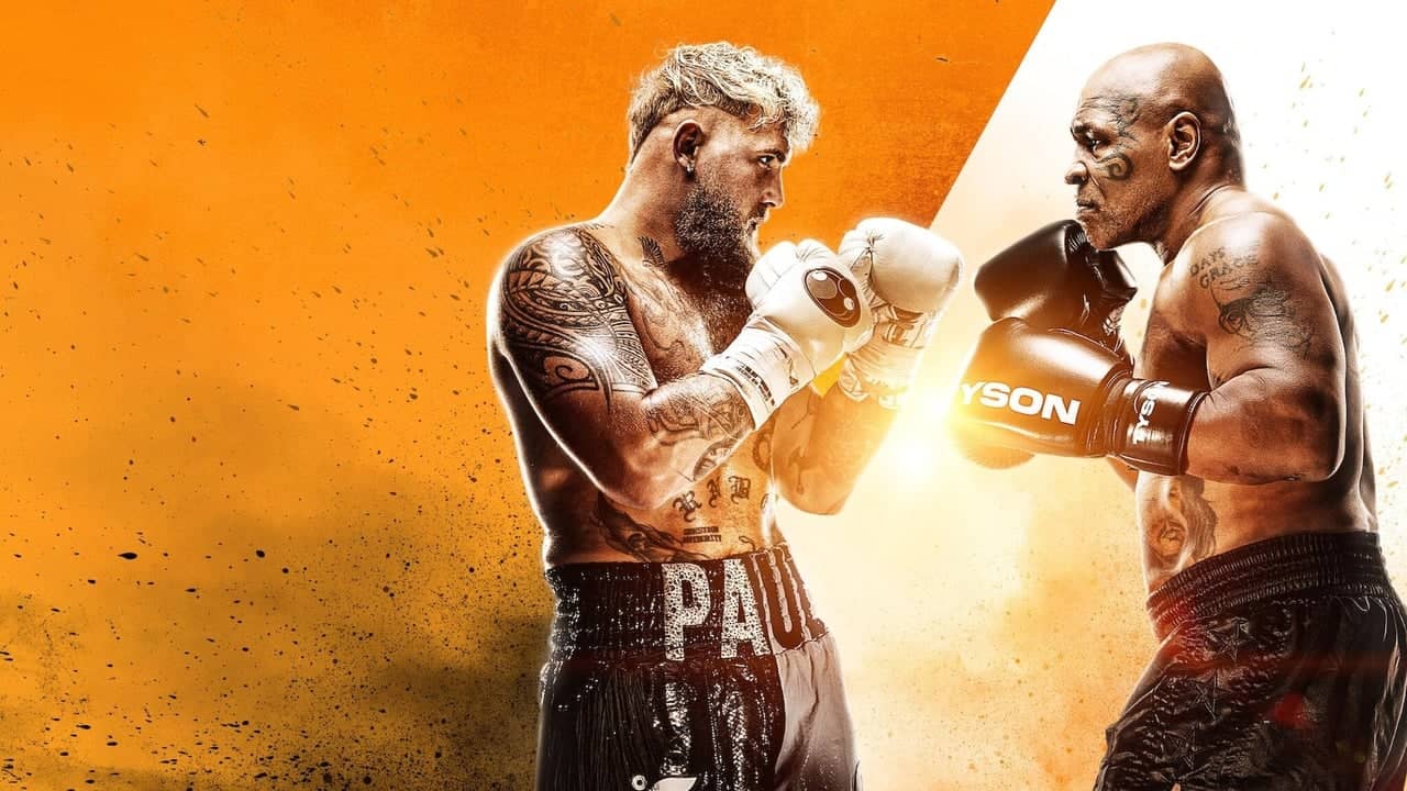 Jake Paul vs. Mike Tyson backdrop