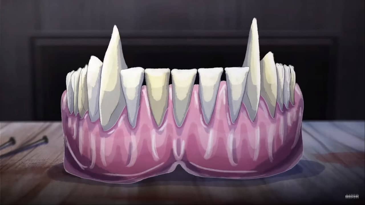Teeth backdrop