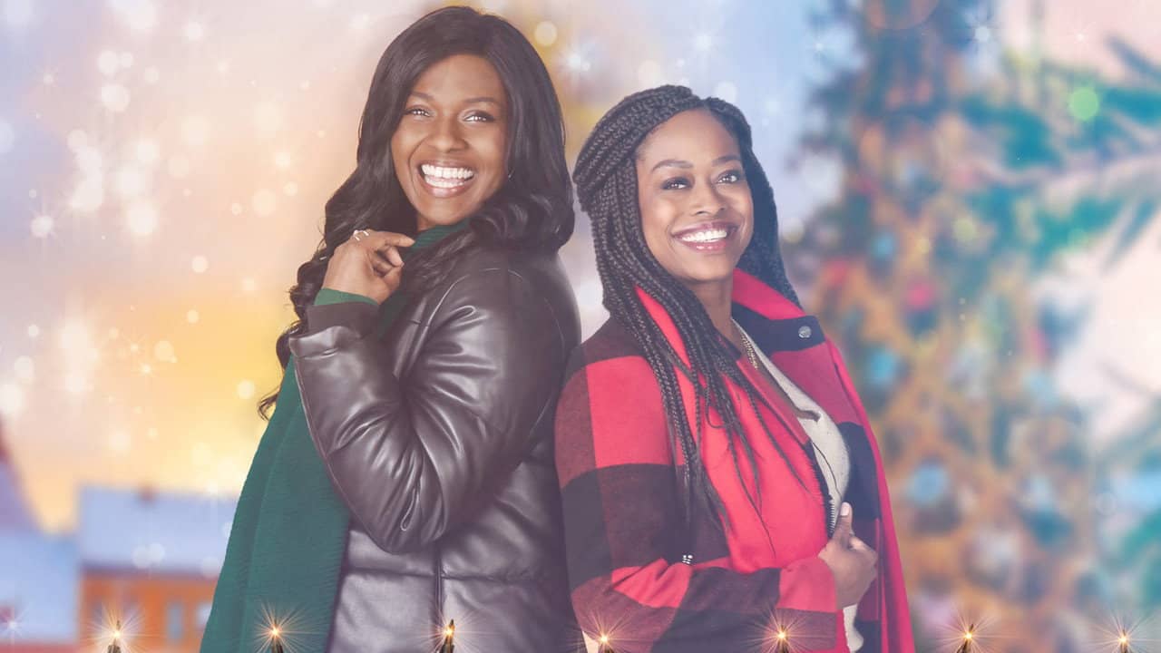 A Sisterly Christmas backdrop