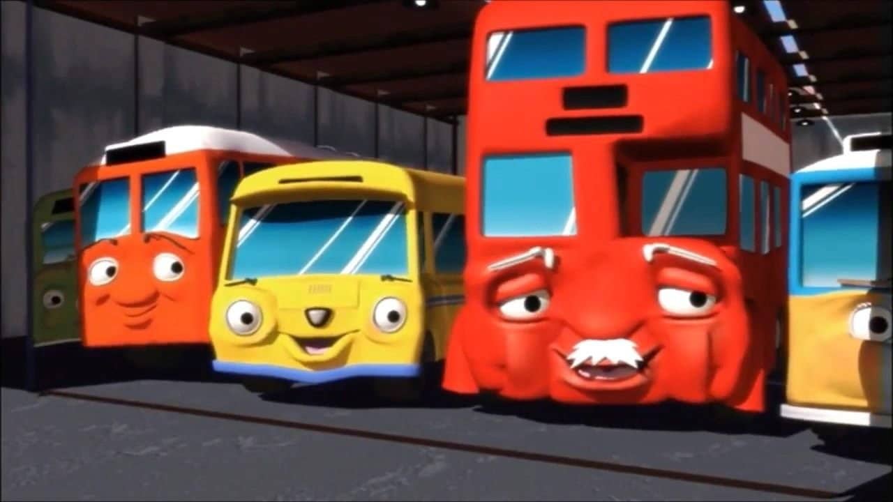 Busy Buses backdrop