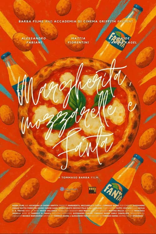 Margherita, mozzarelle and Fanta