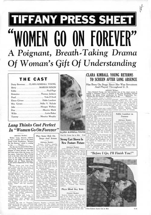 Women Go on Forever