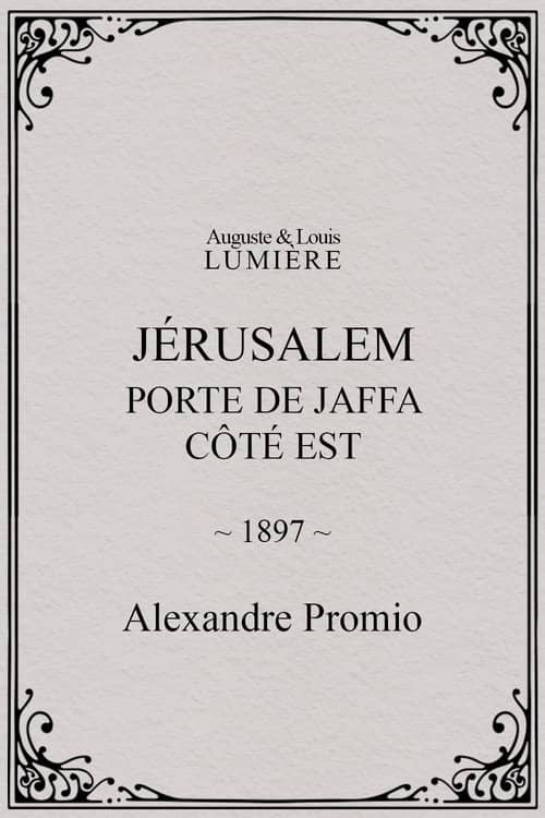 Jérusalem : porte de Jaffa, côté Est