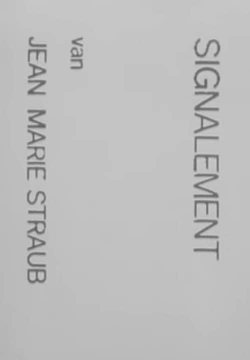Signalement van Jean Marie Straub