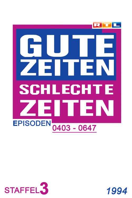 Gute Zeiten, schlechte Zeiten Year 1994 poster