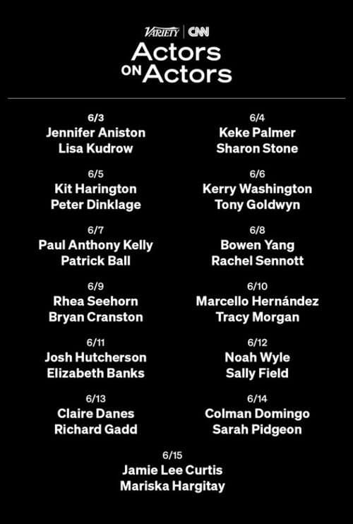 Variety & CNN Actors on Actors Season 3 poster