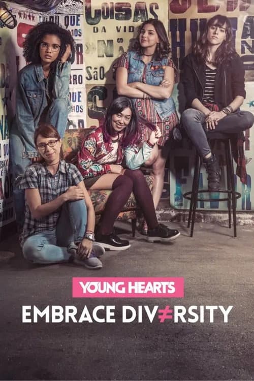 Young Hearts Embrace Diversity poster