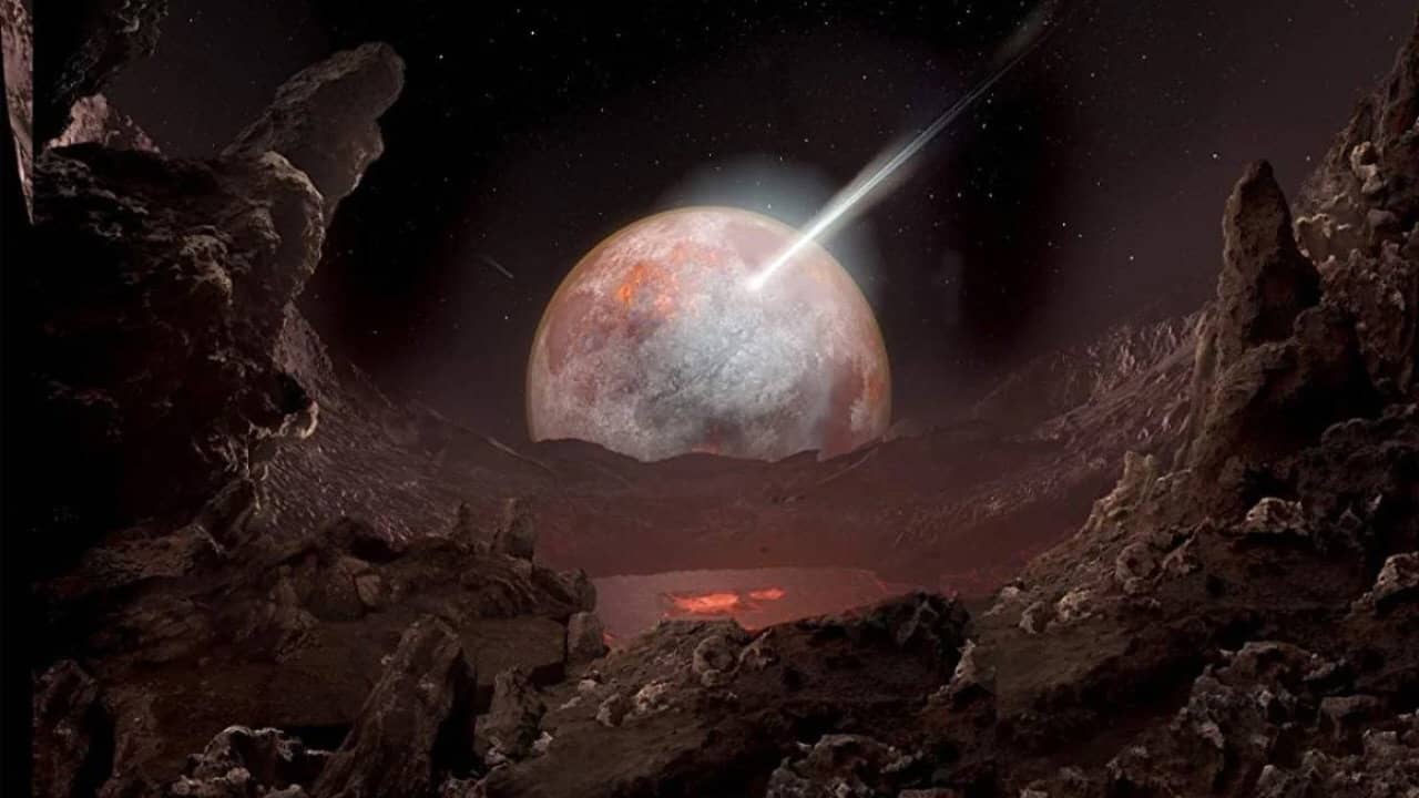 Birth of Planet Earth backdrop