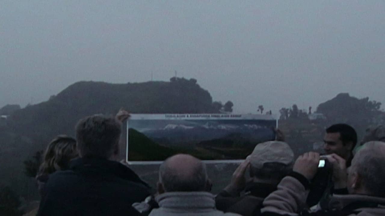 Tourists backdrop