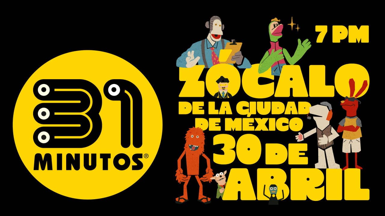 31 Minutos, desde el Zócalo de la Ciudad de México: Yo Nunca Vi Televisión backdrop