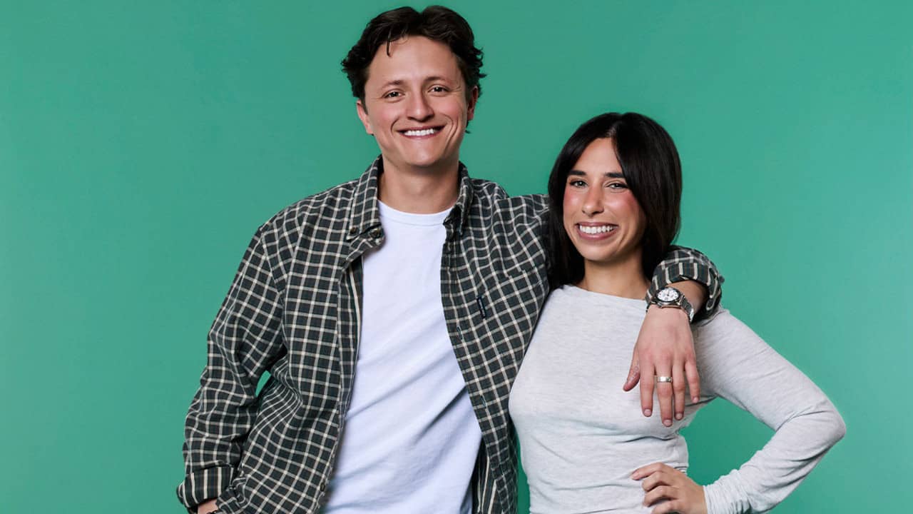 Brooke and Connor Make A Podcast backdrop