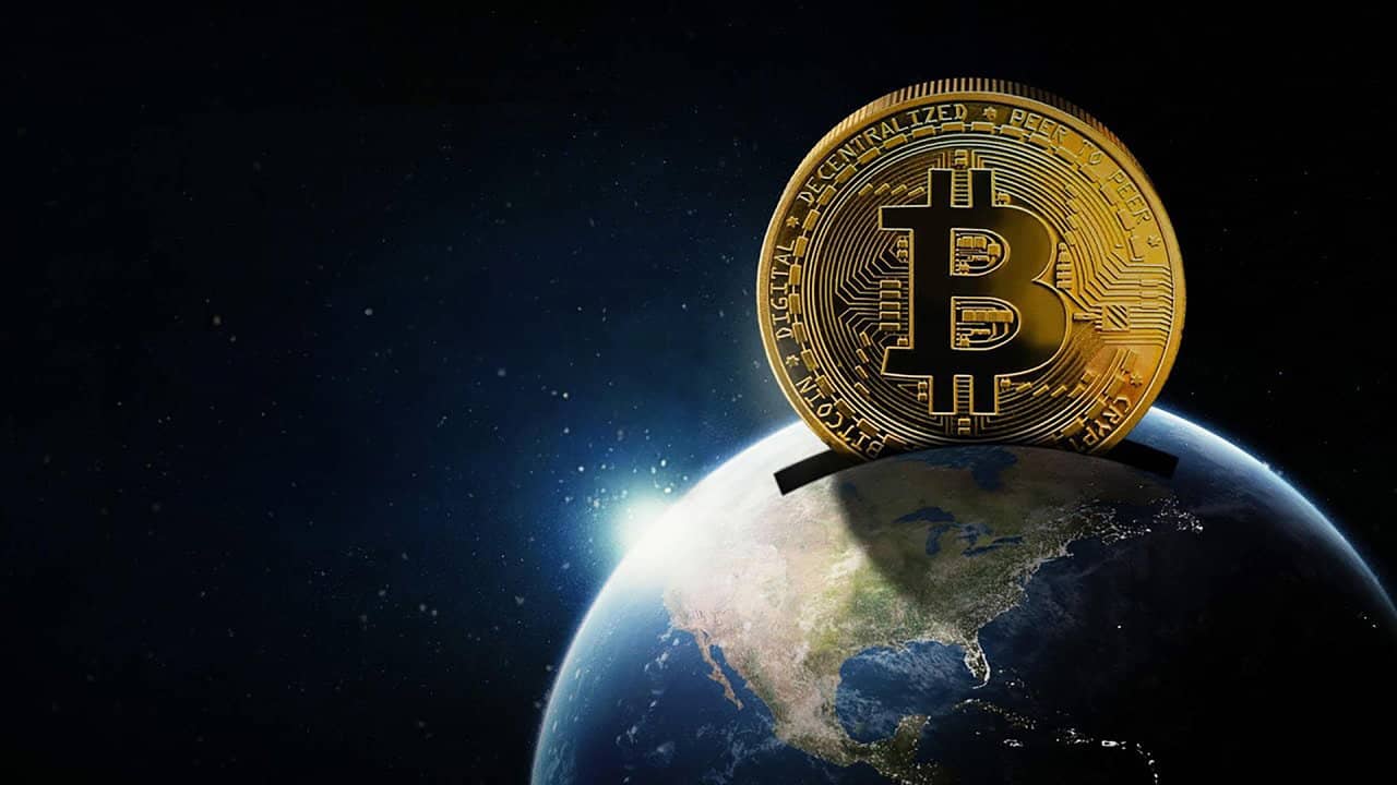 God Bless Bitcoin backdrop